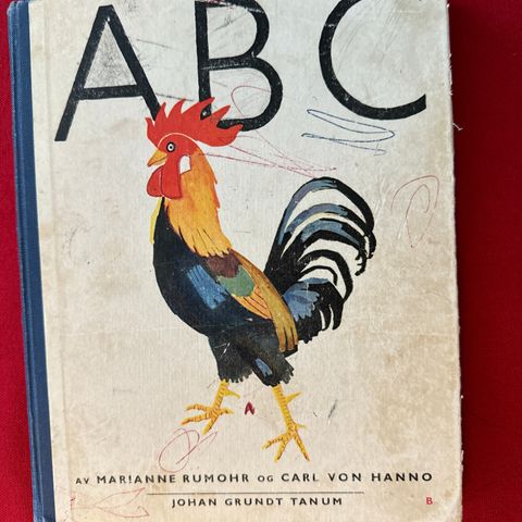 ABC - BOK Carl von Hanno / skolebok fra gamledager