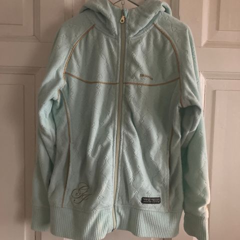 Skogstad vindtett fleece jakke str 12