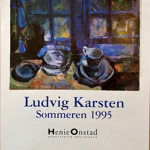 Kunstplakat Ludvig Karsten - Det blå kjøkken | Henie Onstad Kunstsenter