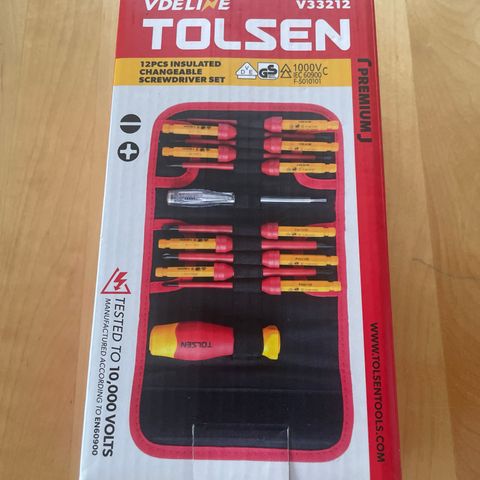 tolsen 1000v skrutrekkere