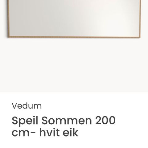 vedum speil 200 m/lys