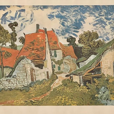 Vincent van Gogh - «Gade / Auvers» | Kunsttrykk fra 1966