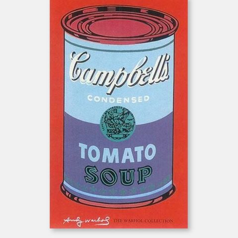 CAMPBELL'S SOUP CAN, 1965 (BLUE AND PURPLE)