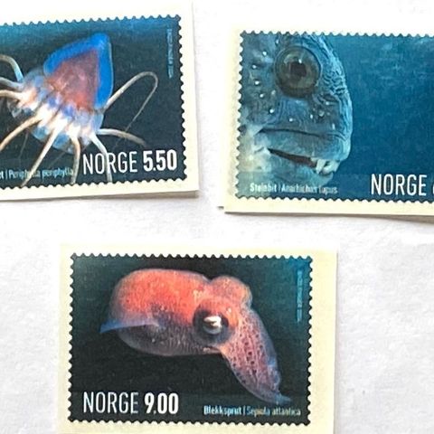 Norge 2004 Marint liv i Norge NK 1525 - 1527 Postfrisk