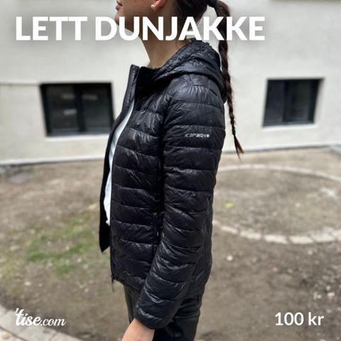 Lett dunjakke