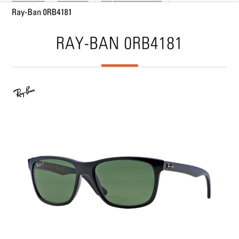 Ray Ban 0RB4181