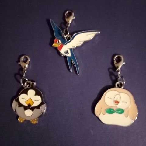 Pokemon nøkkelringer og charms