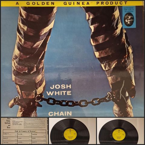 JOSH WHITE  / CHAIN GANG SONGS 1962 - VINTAGE/RETRO LP-VINYL (ALBUM)