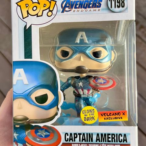 Funko Pop! Captain America (Metallic & Glow in the Dark) | Marvel (1198)