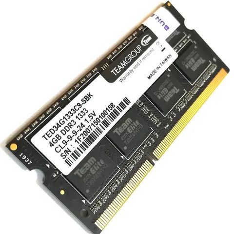 TeamGroup Memory 4GB DDR3 1333 CL9 - TED34G1333C9-SBK