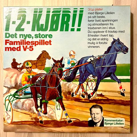 1-2-Kjør V5 - Vintage familiespill m/LP-plater