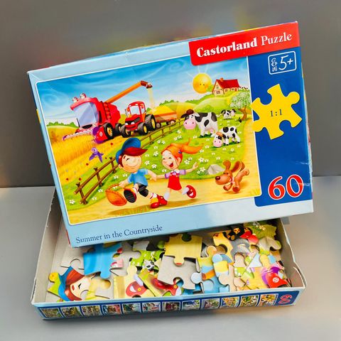 Castorland Summer in the Countryside puslespill puzzle 60 barn