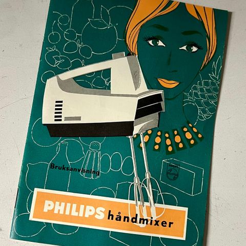 Gammel bruksanvisning til Philips HM3040 håndmikser