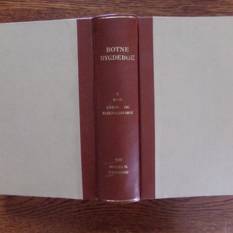 Botne bygdebok - Bind 1 (1953) & bind 3 (1967)