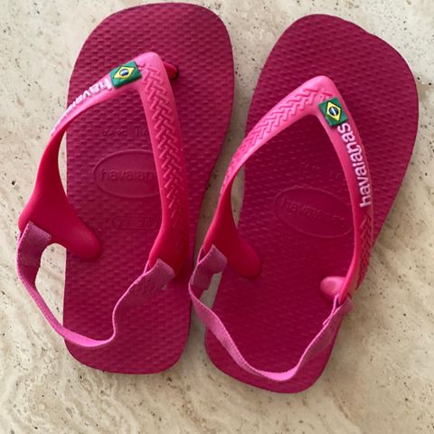 Rosa Havaianas til jente i str 23-24