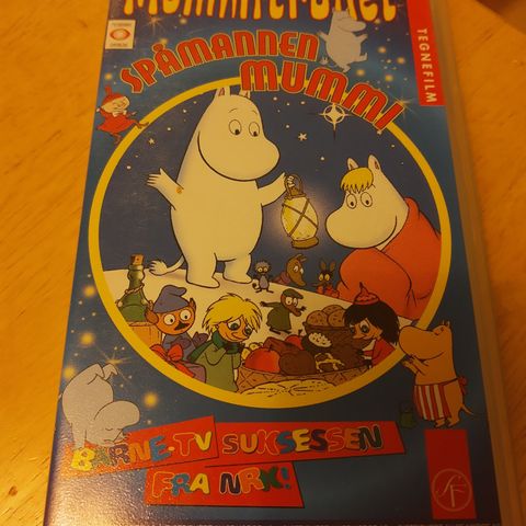 VHS! Mummitrollet, spåmannen Mummi, god stand, ingen mugg, ikke prøvespillet.