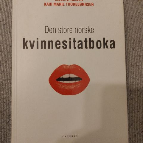 DEN STORE NORSKE KVINNESITATBOKA - Lisbeth Nilsen & Kari Marie Thorbjørnsen