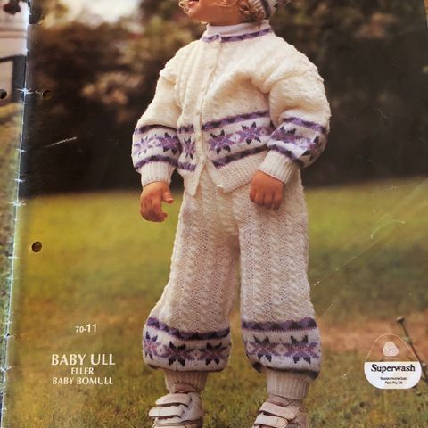 Retro strikkehefte - baby - Gjestal nr. 70