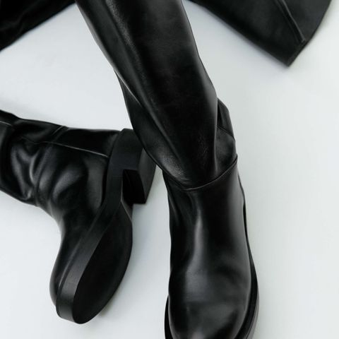 Leather Riding Boots fra Arket • str. 39