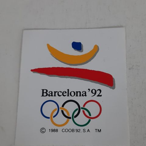 Barcelona '92 - 1988 - Klistremerke