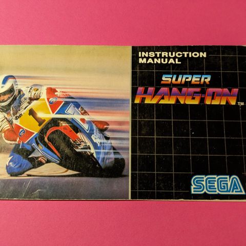 Super Hang-on instruksjonshefte, Sega Mega Drive