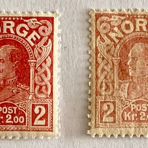 Norge 1910/1918  Kong Haakon VII Kronemerker  NK 112 Postfrisk