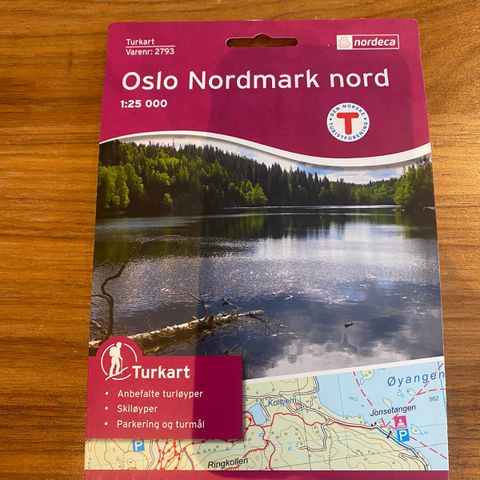 Oslo nordmark nord kart 1:25.000