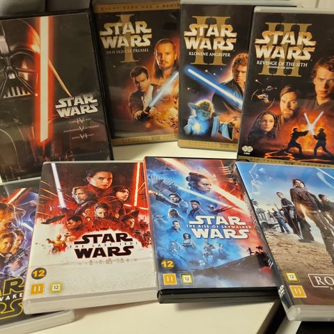 Star Wars pakke med 8 filmer