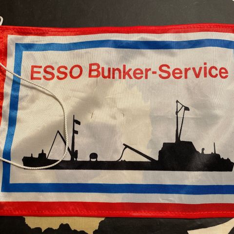 ESSO Bunker - Service rederiflagg (bordvimpelstørrelse)