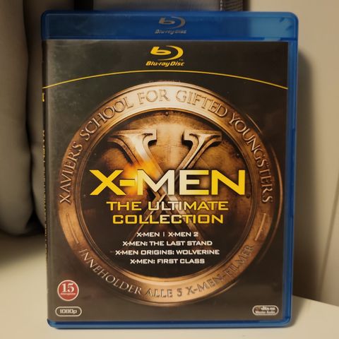 X-Men the ultimate collection,  med 5 filmer