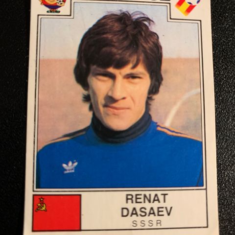 Renat Dasaev SSSR CCCP Panini VM 1982 fotballkort sticker Spania 82