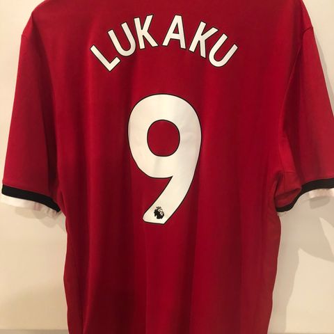 Manchester United - Lukaku 2017/18 fotballdrakt str XL