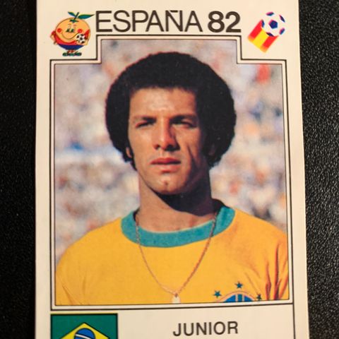 Junior Brasil Panini VM 1982 fotballkort sticker Spania 82