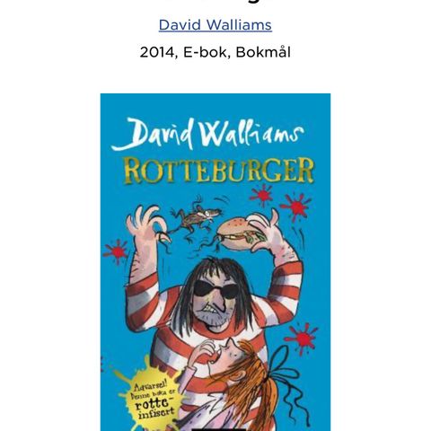 Bøk, Rotteburger David Walliams