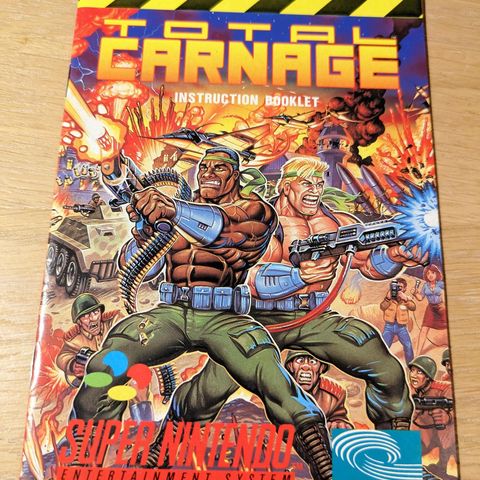 Total Carnage manual Super Nintendo