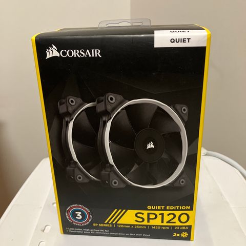 Ubrukte Corsair Air  SP120 kjølevifter