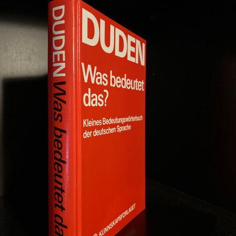 📚BORGE ANTIKVARIAT: «Was bedeuted das?» Tysk ordbok