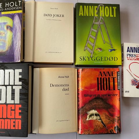 Bokpakke krim Anne Holt 7 bøker