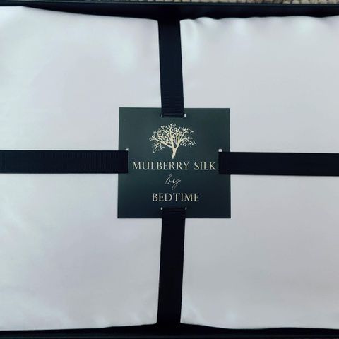 Helt ny 100% Mulberry Silke Laken Silvergray 180x200 se prisen!