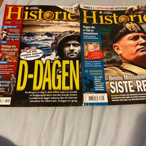 Historie /Illustret vitenskap D-Dagen 4/14 og Mussilini 13/23