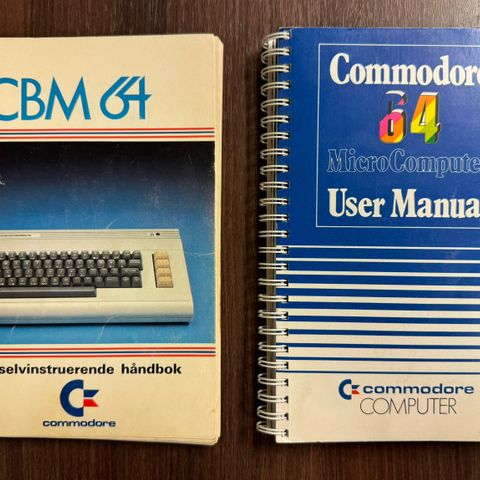 Redusert pris! Commodore 64 brukermanual (norsk + engelsk)