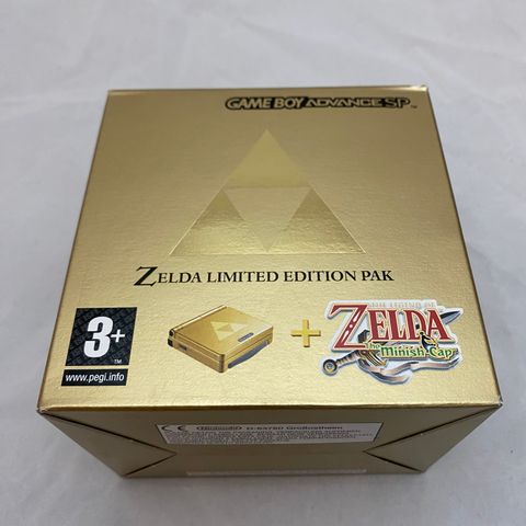 GameBoy Advance SP Zelda Edition | Uåpnet/Ny | Stand 9.8/10 | Ekstremt sjelden