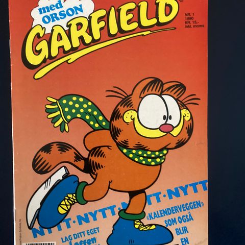 Garfield med Orson nr. 1 fra 1990 (Pusur)