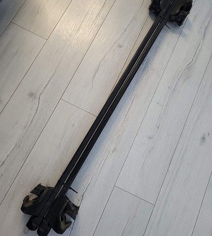 Thule Square Bar med lås takstativ til åpne rails, lastestativ , takgrind 127 cm