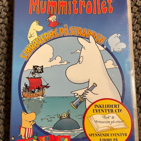 Barne DVD - Mummitrollet: sjørøverne på stranden