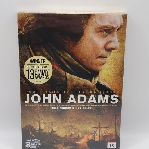 *ny* John Adams miniserie i 7 deler. 3 disk dvd