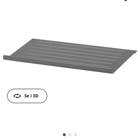 IKEA pax/komplement skohyller i metall