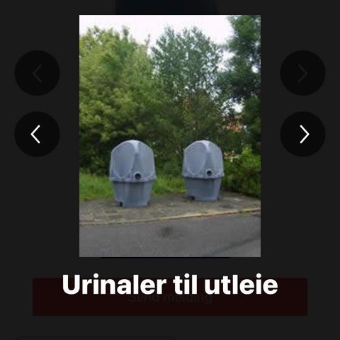 Festival Urinaler til leie