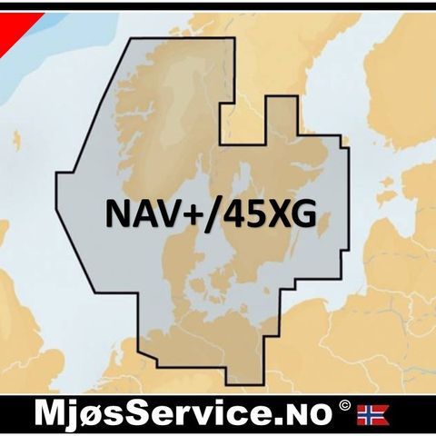 KAMPANJE.! NAVIONICS NAV+/45XG KART FOR LOWRANCE, SIMRAD, OG RAYMARINE