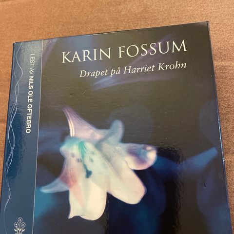 Lydbok på CD kr 200,- Karin Fossum;»Drapet på Harriet Krohn»